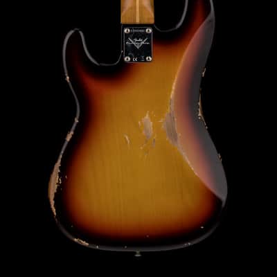 Fender Custom Shop Empire 58 Precision Bass Heavy Relic - Faded Aged Chocolate 3-Color Sunburst #87001 image 2