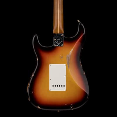 Fender Custom Shop Empire 59 Transition Stratocaster Relic - Faded Aged Chocolate 3-Tone Sunburst #18561 image 4