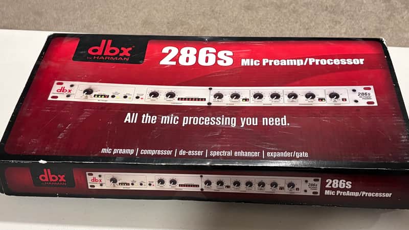 dbx 286s Microphone Preamp Processor 2010s - Silver image 1