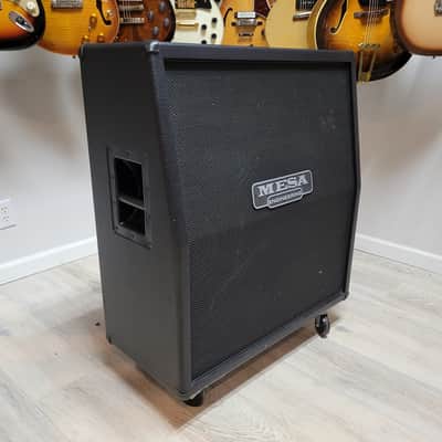 Mesa Boogie 4x12 4FB Rectifier Oversized Slant Cab 2019 w/Slip Cover, Excellent - Black image 2