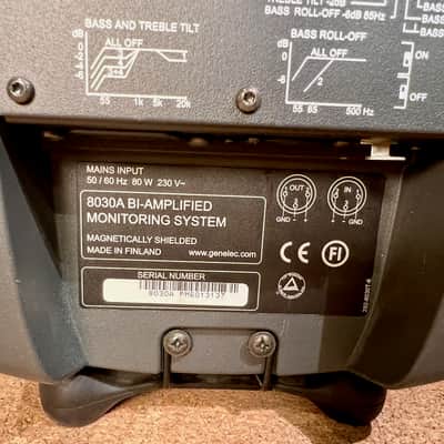 Genelec 8030A 5" Powered Nearfield Studio Monitor (SINGLE) 2005 - 2013 - Gray image 8