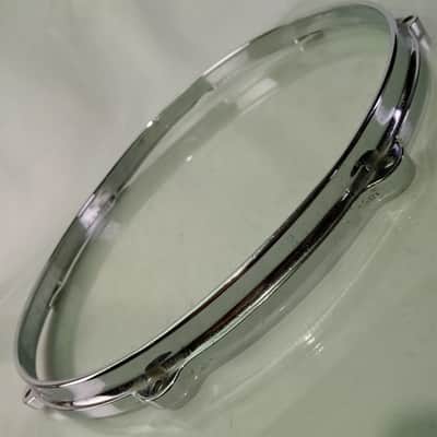 Boosey&Hawkes Ajax 14" 8Lug Die-Cast Floor Tom/Snare Drum Batter Rim/Hoop Chrome image 4