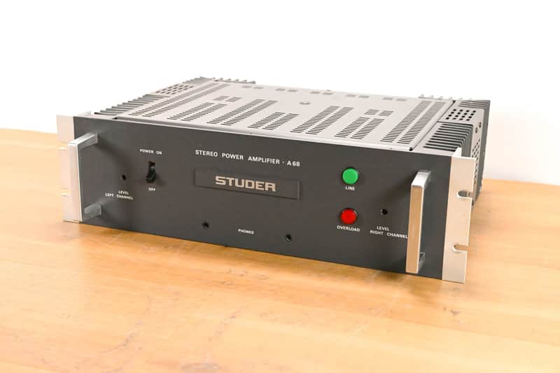 Studer A68 Stereo Power Amplifier CG00Z45 image 1