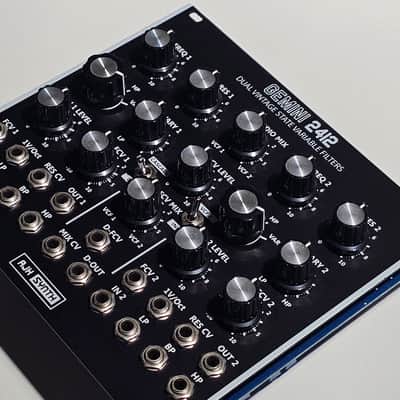 AJH Synth Gemini 2412 Dual Vintage State Variable Filters - Black image 3