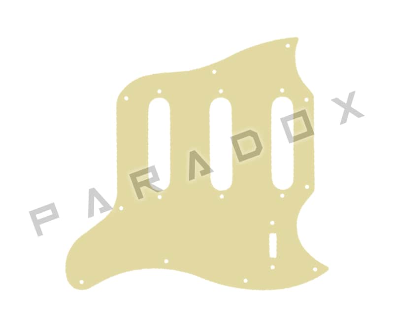 Custom Pickguard For 1968 Made in America Gibson Melody Maker III S-S-S - Solid Cream Thin .060" image 1