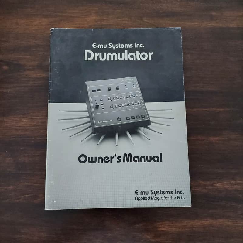 Drumulator (E-mu System) Owner's Manual 1983 image 1