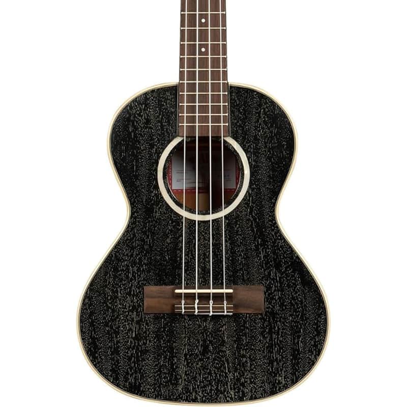 Kala KA-SDH-T All Solid Salt & Pepper Doghair Mahogany Tenor Ukulele image 1