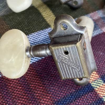 Single Vintage Framus Nylon / Classical Guitar Tuner, Treble Side, Plastic Post image 1