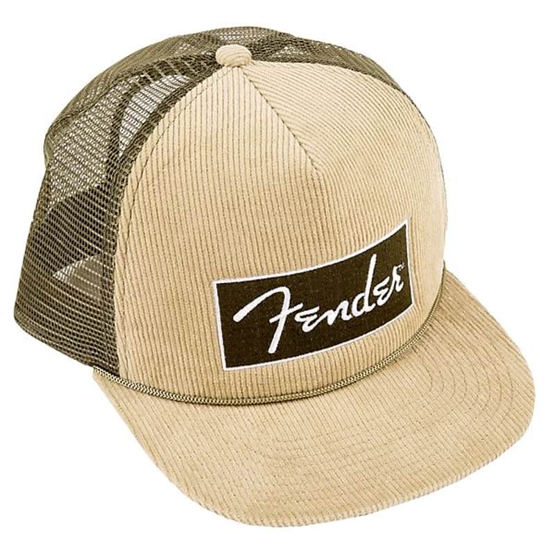 Fender Corduroy Trucker Cap, Olive Green, One Size 2016 image 2