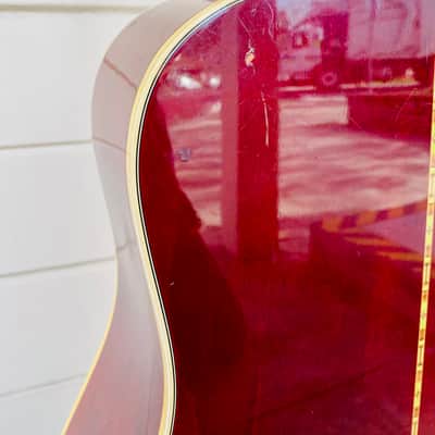 GIBSON HUMMINGBIRD ACOUSTIC/ELECTRIC GUITAR W/ K&K MINI PICKUP + CASE - 1971-72 image 16