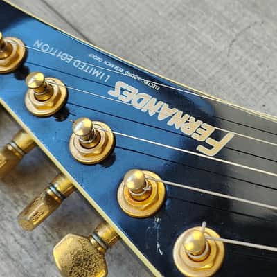 1992 Fernandes Japan TEJ-55 HS Contemporary Telecaster (Black/Gold) image 12