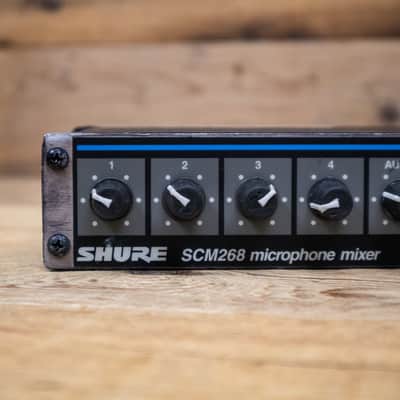 Shure SCM268 4-Channel Microphone Mixer SCM-268 Mic Line U285046 image 4