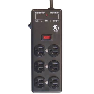 Furman SS-6B 6-Outlet Steel Power Block Surge Protector with 15' Power Cord image 1