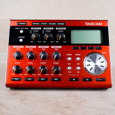 TASCAM Pocketstudio DP-004 Portable Digital 4-Track Recorder 2000s - Red w/ Box image 10