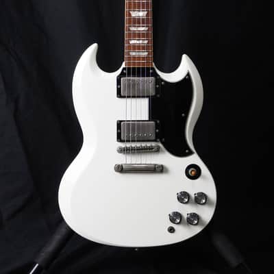 Greco SS-65 SG Standard (1990) MIJ Fujigen – White, SCREAMIN’ Humbuckers Made in Japan image 2