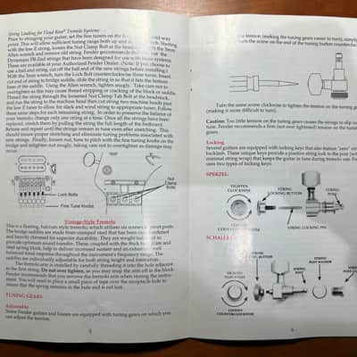 1994 Fender Instruction Manual - All American guitars and basses image 2