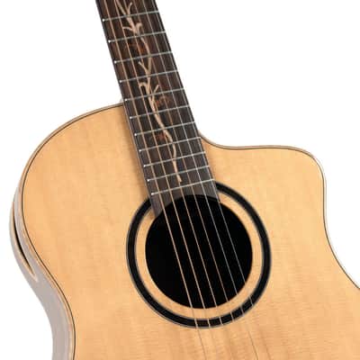 Washburn Bella Tono Suprema Acoustic-Electric Guitar, Natural image 3
