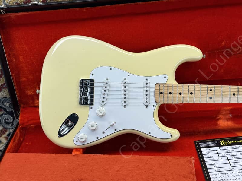1974 Fender - Stratocaster Hardtail - Olympic White - ID 6020 image 1