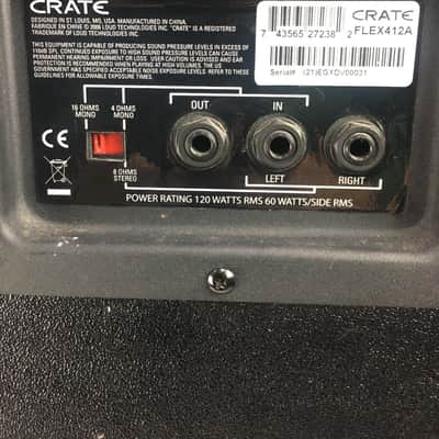 CRATE Flex 412A 4X12 Slant Speaker Cabinet image 8