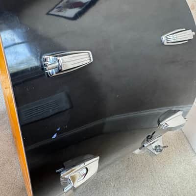 Ludwig Vintage 22” x 14” Bass Drum Shell w Lugs 70s - Black Cortex image 14