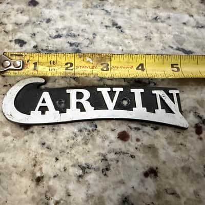 Carvin Amp Logo Emblem Badge. Metal Bild 4