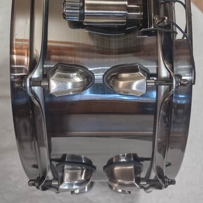 Mapex Black Panther Blade 14x5.5" Steel Snare Drum - Brushed Nickel Over Steel image 6