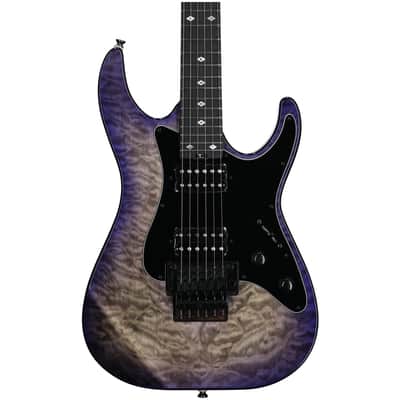 Kramer Volante Quilt HHFR Electric Guitar (with Gig Bag), Ultraviolet Burst image 4