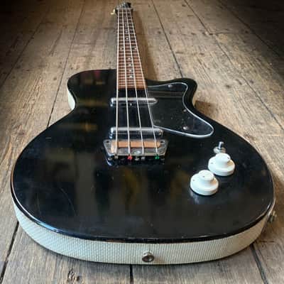 1960's Silvertone 1444 2 Pick up Bass in Black finish image 16