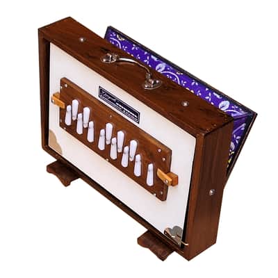 SHRUTI BOX~ SIZE (15" X 10" X 3")~13 NOTES~440 Hz~CHANT~MANTRA~SHRUTI~WITH BAG image 7