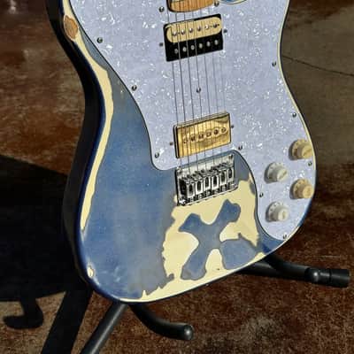 Fender Upgrade Squire Telecaster (relic) 2007 - Metalic Blue image 4