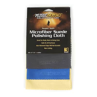 Music Nomad Super Soft Microfiber Suede Polishing Cloth - 3 Pack MN203 image 1