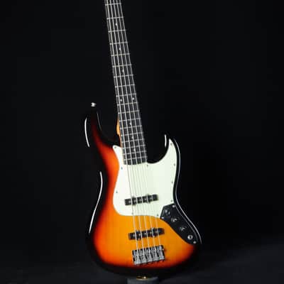 Tagima TW-Series TW-73 5-String - Sunburst with Antique White Pickguard image 3