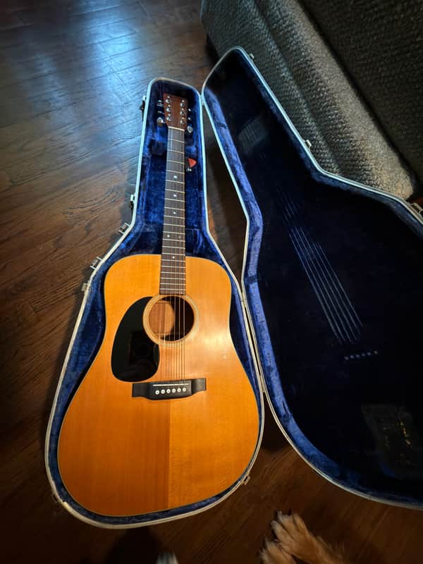 1975 Martin D-18L Left-Handed Acoustic Guitar w/ Original Case & Paperwork image 1