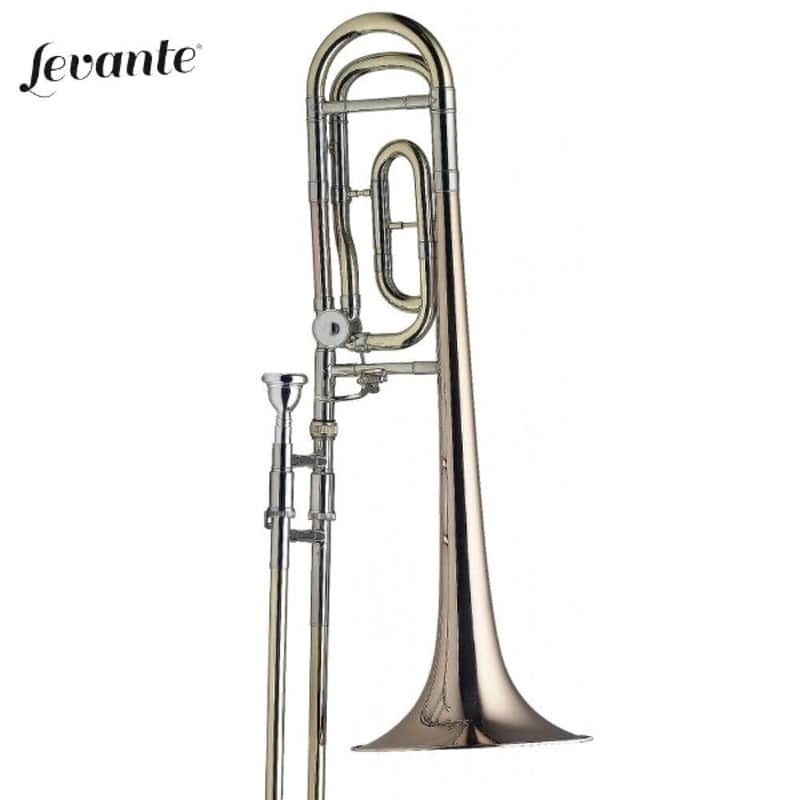 Levante LV-TB6415 Pro Key of Bb/F L-Bore Tenor Trombone w/Soft Case image 1