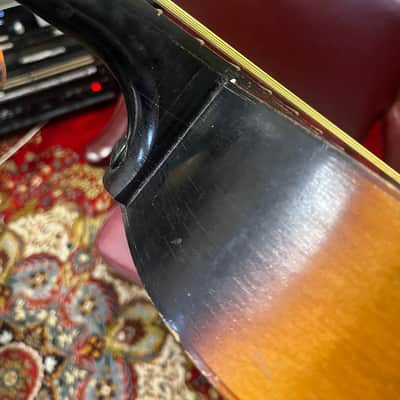 Egmond 105/G Parlor Acoustic Guitar Made in Holland 1950s 1960s  - Sunburst image 10