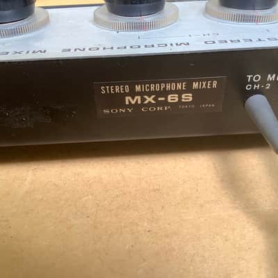 Sony MX-6S, Stereo Microphone Mixer, Vintage Made in Japan image 10