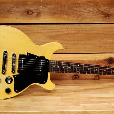 GIBSON 2007 LES PAUL Special Double Cut Cutaway Worn Faded TV Yellow P90 71392 image 2