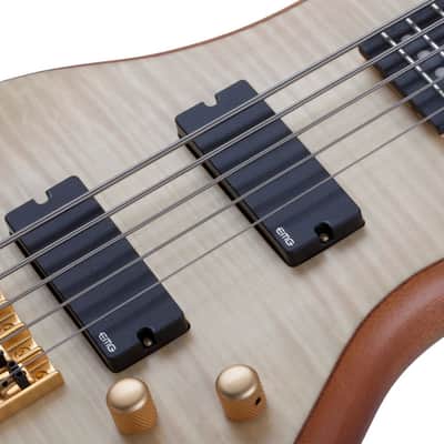 Schecter Stiletto Custom-5 - Natural Satin (NAT) (2541) image 13