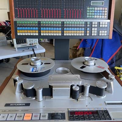 Studer A 820 24 Track analogue tape recorder A820 Mid 1990s - Grey and Silver image 3