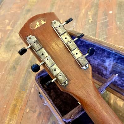 Magnatone Mark III electric guitar c 1950’s Mahogany original vintage USA bigsby lifton stone cali girl case image 8