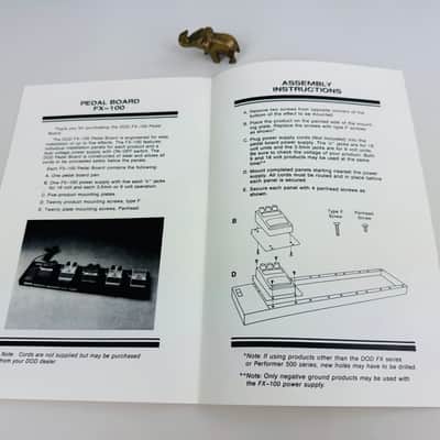 DOD FX-100 Pedal Board Assembly Instructions Manual 1983 image 3