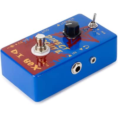 Caline CP-64 Direct Route Blue Headphone Amp & DI Box, FREE PICK + HOLDER+ FREE SHIP USA image 3