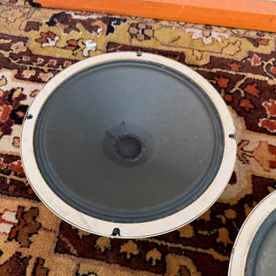 Pair Vintage 1960s WEM Watkins Vox AC10 AC4 Elac Alnico 10N/94 8ohm 10" Speaker image 8