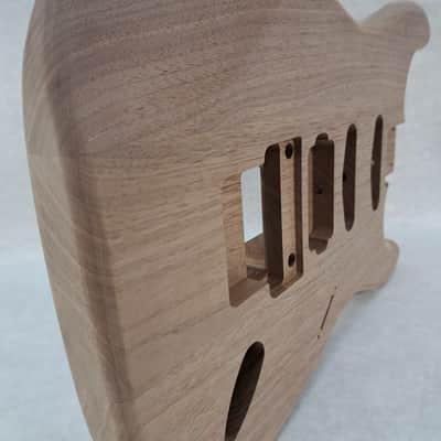 Unfinished Walnut HSS guitar body - for Fender Strat Stratocaster neck Floyd Rose J1981 image 5