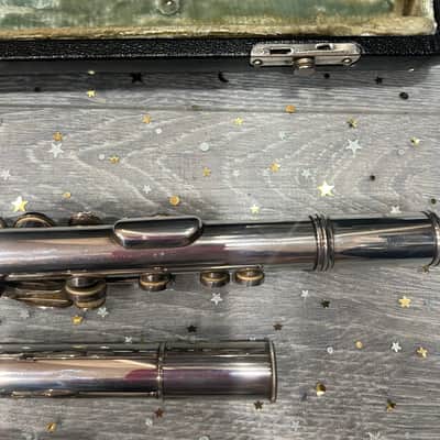 RARE Moritz Max Monnig Professional Handmade Solid Silver German Flute 1930-40 - sterling silver image 5