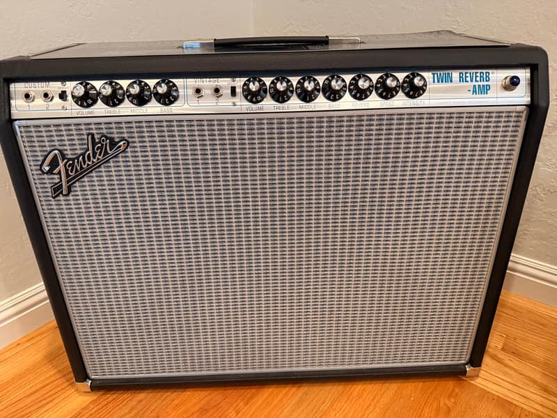 Fender '68 Custom Twin Reverb-Amp 2-Channel 85-Watt 2x12" Guitar Combo 2013 - Present - Black image 1