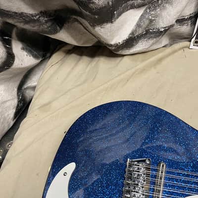 Danelectro 59M 12SDC 12-string Guitar MIK Made In Korea Blue Sparkle image 3