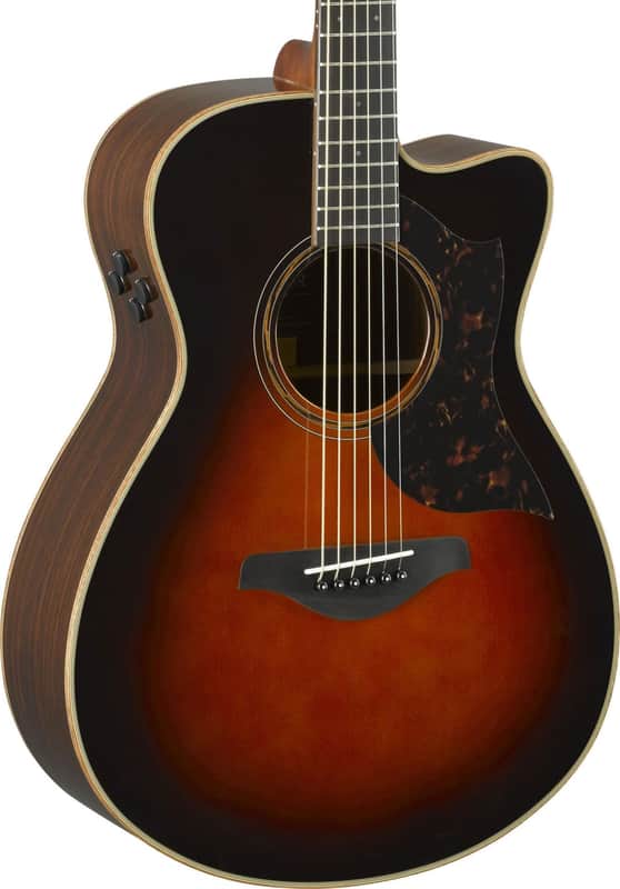 Yamaha AC3R Grand Concert Acoustic-Electric Guitar, Solid Spruce Top, Tobacco Brown Sunburst image 1