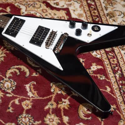 2025 Epiphone Kirk Hammett 1979 Flying V - in Ebony Black image 7