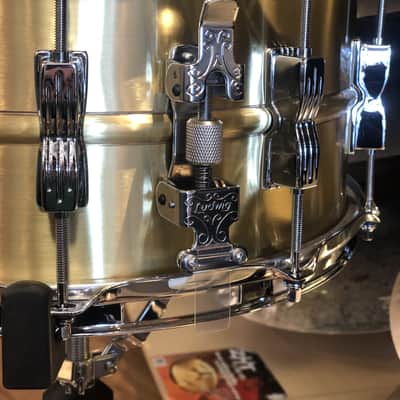 Ludwig 6.5x14 Acro Brass Snare Drum image 2